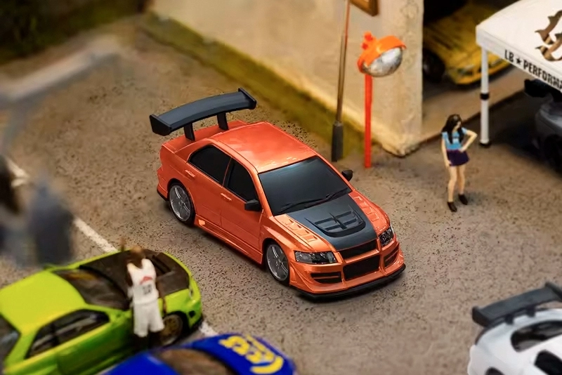 RC auto 1/76 C76 RC Sports Car RTR, červená