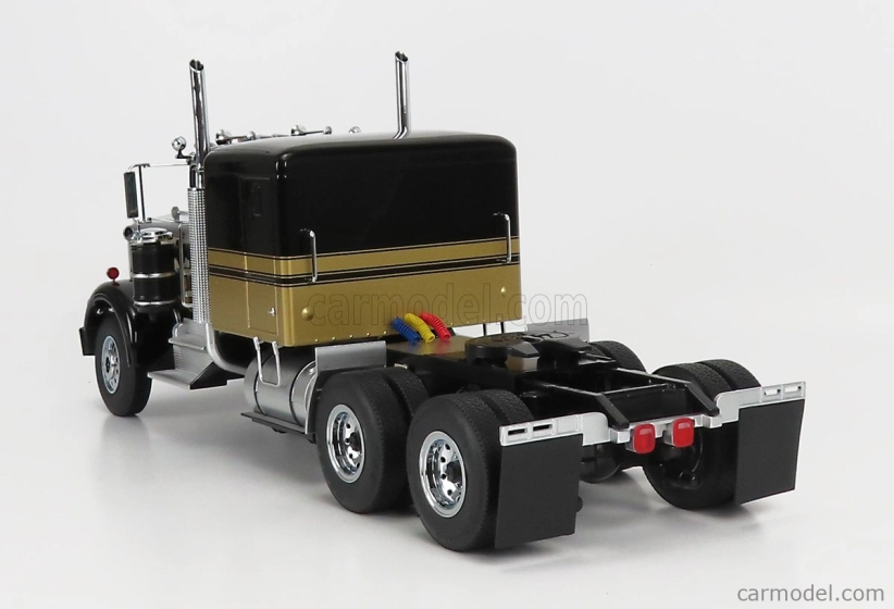Road-kings Kenworth W900 Tractor Truck 3-assi 1989 1:18 Černé Zlato