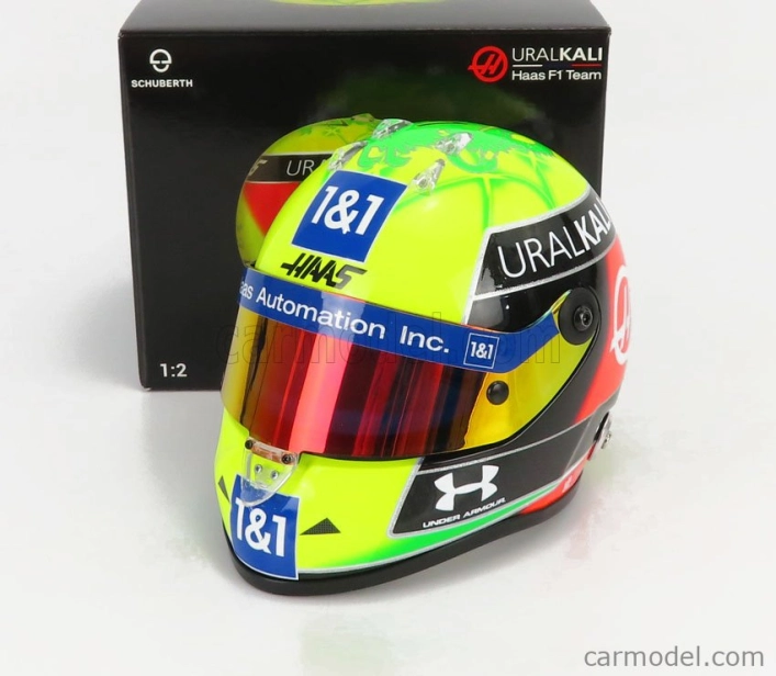 Mini helmet Schuberth helma F1 Vf-21 Team Uralkali N 47 1:2