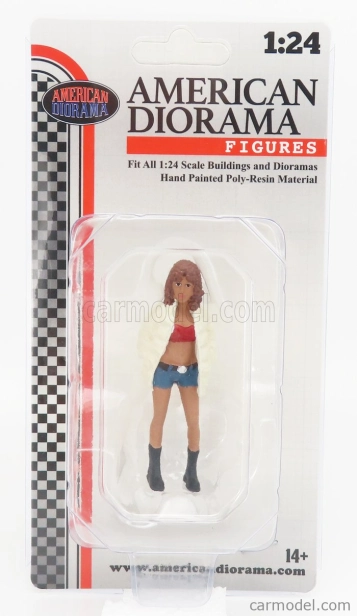 American diorama Figures Girl Hip Hop - 3 1:24 Bílá Červená Modrá