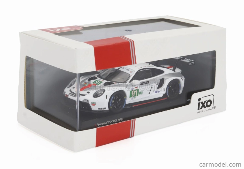 Ixo-models Porsche 911 991-2 4.2l Team Porsche Gt N 91 Winner Lmgte Pro Class 24h Le Mans 2022 Gianmaria Bruni - Richard Lietz - Frederic Makowiecki 1:43 Biela Sivá Červená