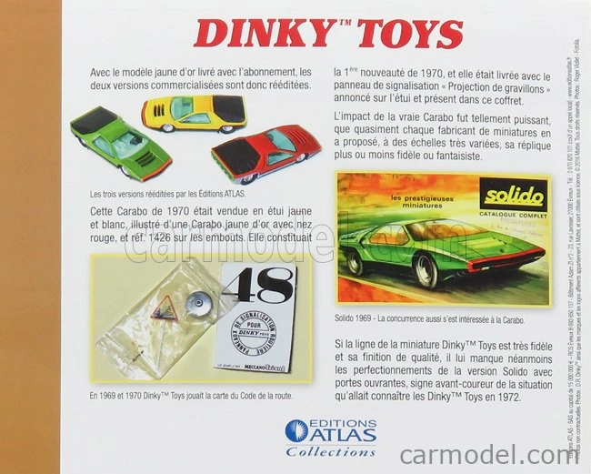 Edicola Alfa romeo Set 2x 33 Carabo Bertone 1968 - Coffret Box 1:43 Zelená červená