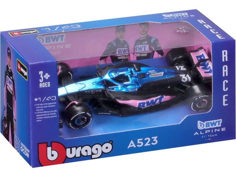 Bburago Renault F1 A523 Team Bwt Alpine F1 N 10 Season 2023 Pierre Gasly 1:43 Modrá Černá Růžová