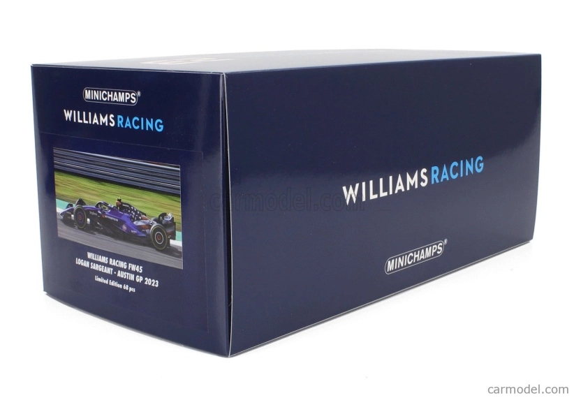 Minichamps Williams F1 Fw45 Team Williams Racing Gulf N 2 Austin Usa Gp 2023 Logan Sargeant 1:18 Modrá
