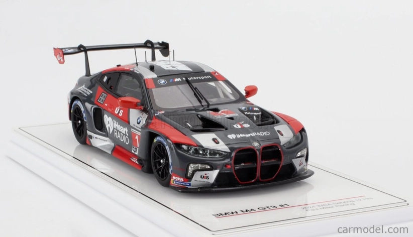 Truescale BMW radu 4 M4 Gt3 Team Paul Miller Racing N 1 12h Sebring 2024 Bryan Sellers - Madison Snow - Neil Verhagen 1:43 Sivá červená