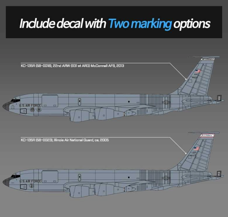 Model Kit letadlo 12638 - USAF KC-135R Stratotanker (1:144)