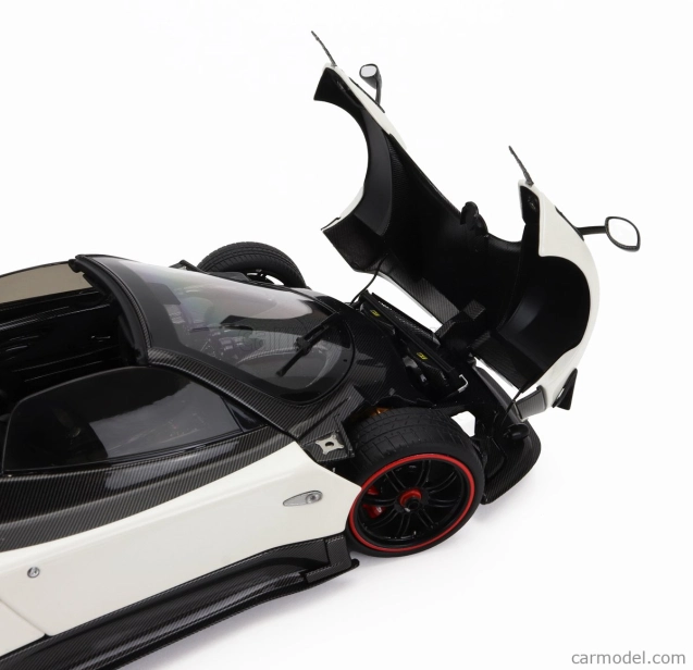 Almost-real Pagani Zonda 5 Cinque Roadster 2009 1:18 Bílý Černý Uhlík