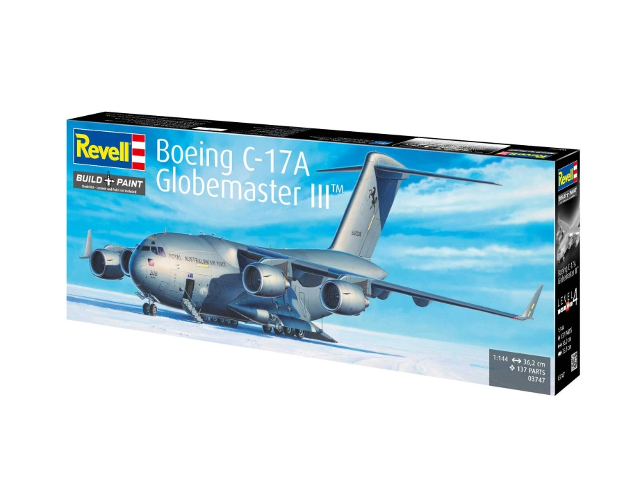 Plastic ModelKit letadlo 03747 - Boeing C-17A Globemaster III (1:144)