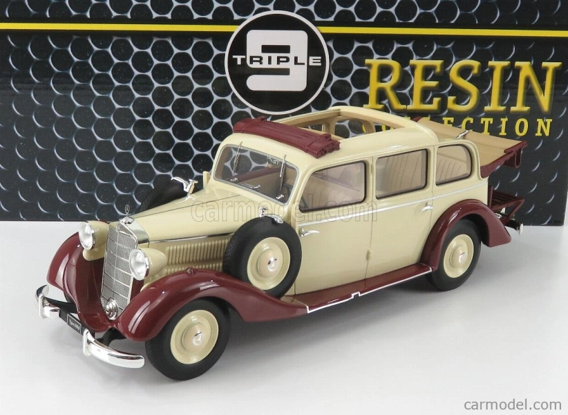 Triple9 Mercedes benz 260d Pullman Landaulet Semiconvertible Open 1936 1:18 Bílá Červená