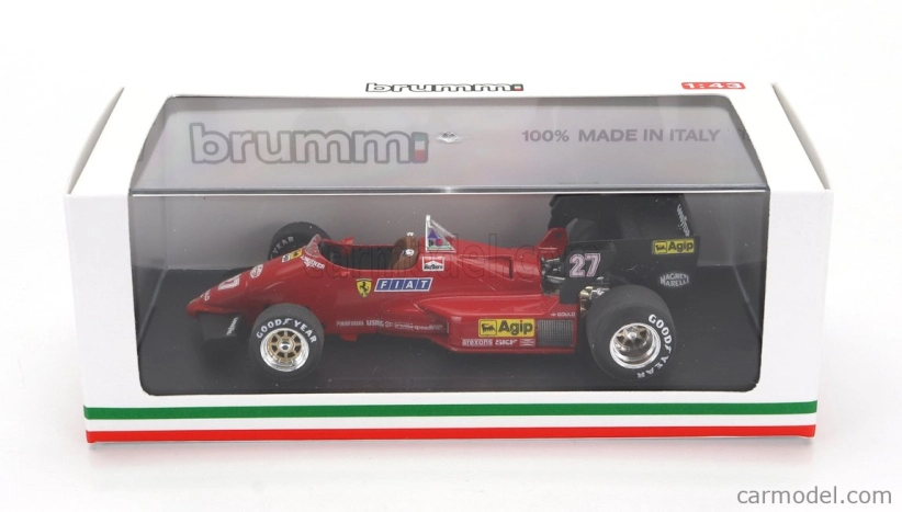 Brumm Ferrari F1 126c4 N 27 Víťaz Gp Belgicka 1984 Michele Alboreto 1:43 Červená čierna