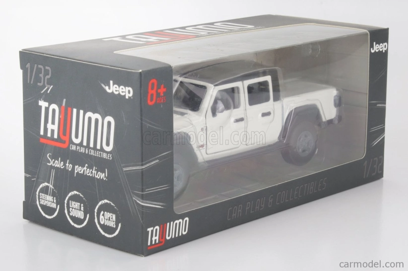 Tayumo Jeep Gladiator Pick-up 2020 1:32 biela čierna