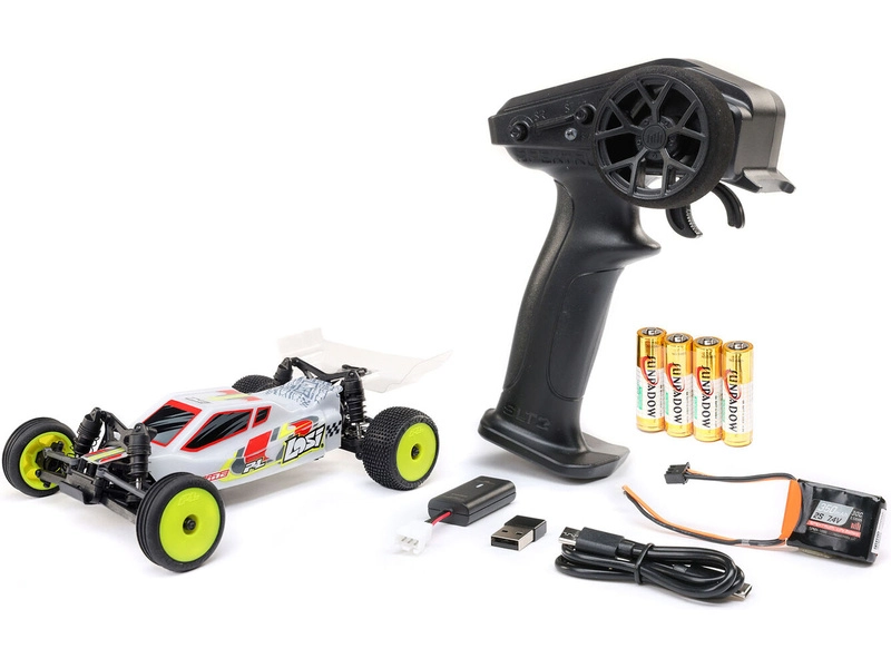 RC auto Losi Micro-B 1:24 RTR, strieborné