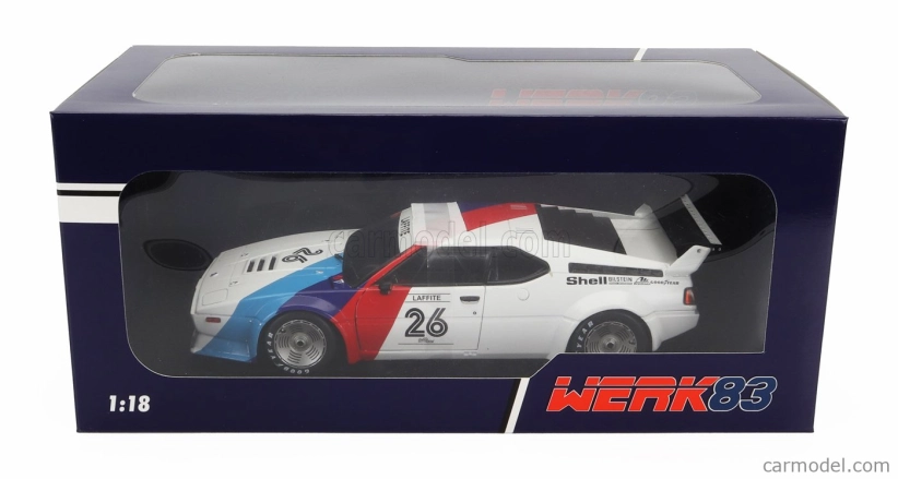 Werk83 BMW M1 M88 3.5l Team Bmw Motorsport N 26 Procar Series 1979 Jacques Laffite 1:18 Biela modrá červená