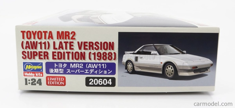 Hasegawa Toyota Mr2 (aw11) Late Version Super Edition 1988 1:24 /