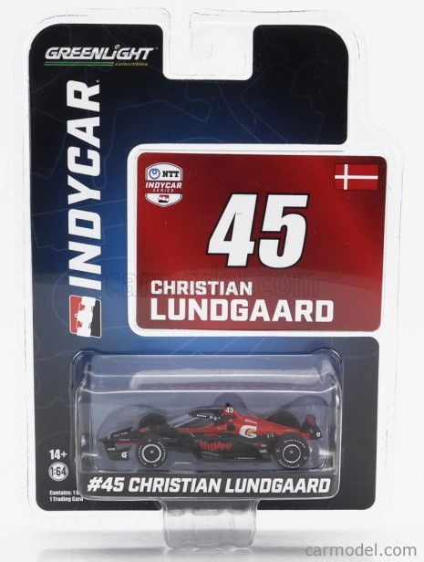 Greenlight Chevrolet Team Letterman Lanigan Racing N 45 Indianapolis Indy 500 Indycar Series 2023 Christian Lundgaard 1:64 Čierna červená