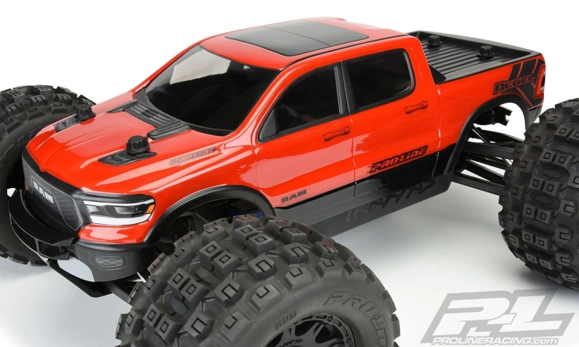 Predrezaná priehľadná karoséria 2020 Ram Rebel 1500 pre E-REVO 2.0