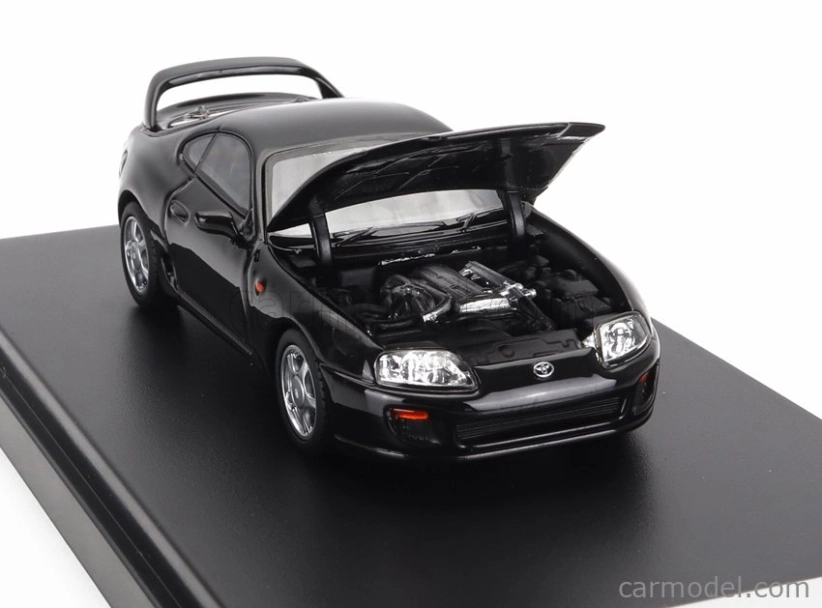LCD-model Toyota Supra Mkiv (a80) Coupe 1993 - Detaily motora 1:64 Black