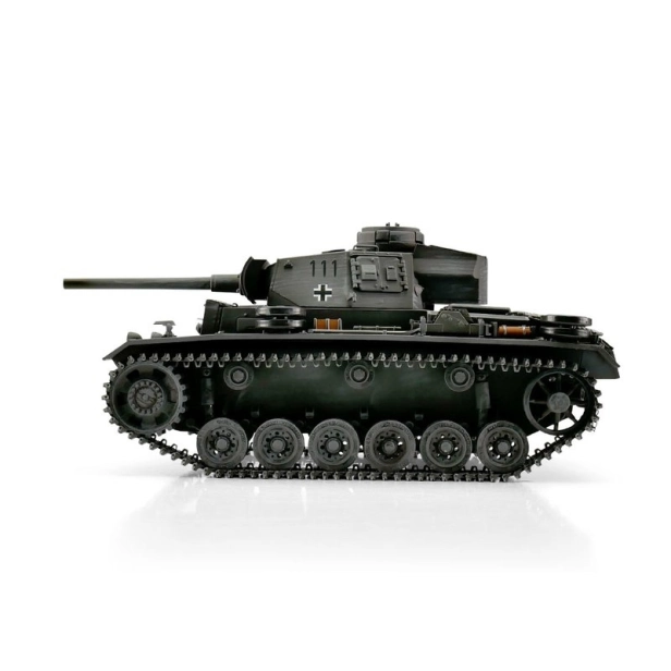 RC tank PzKpfw III 1:16 IR, sivá