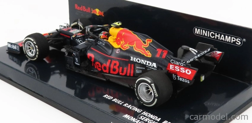 Minichamps Red bull F1 Rb16b Honda Ra620h Team Aston Martin N 11 Monaco Gp 2021 Sergio Perez 1:43 Matná modrá žltá červená