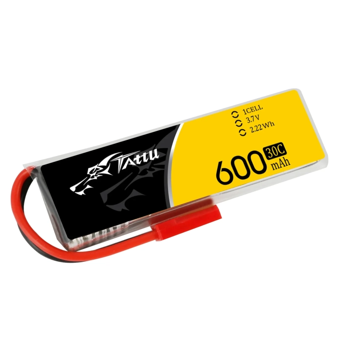 Tattu batéria LiPo 600mAh 3,7V 30C 1S1P JST Plug | RCprofi.sk