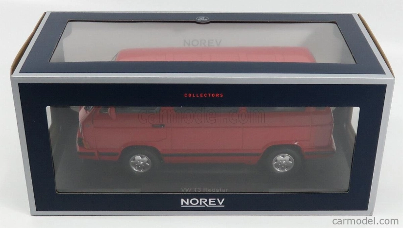 Norev Volkswagen T3 Multivan Minibus Red Star 1992 1:18 Red