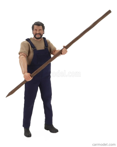 Clc-models Motozodiaco Tuareg 1972 With Bud Spencer Action Figure - From Movie - Altrimenti Ci Arrabbiamo - Tv Series - - Motorcycle 1:12 Red