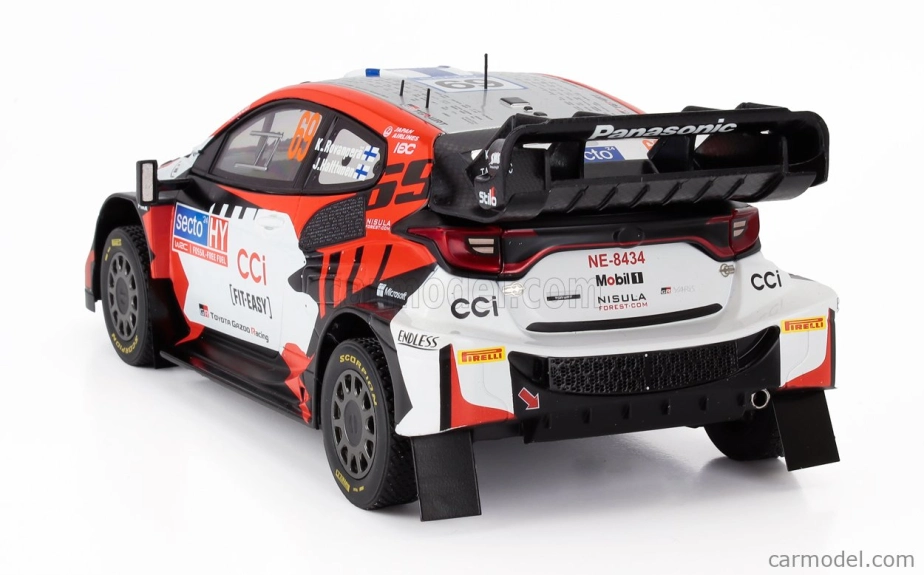 Ixo-models Toyota Yaris Gr Rally1 Team Toyota Gazoo Racing Wrt N 69 Rally Finland 2024 Kalle Rovanpera - Jonne Halttunen 1:18 Čierna biela červená