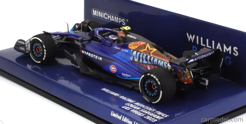 Minichamps Williams F1 Fw45 Team Williams Racing Gulf N 2 Las Vegas Usa Gp 2023 Logan Sargeant 1:43 Modrá Černá