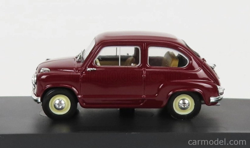 Brumm Fiat 600 Polizia Stradale 1955 1:43 Bordeaux