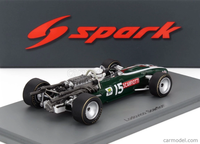 Spark-model Cooper F1 T86 N 15 South Africa Gp 1968 Ludovico Scarfiotti 1:43 Zelená Bílá