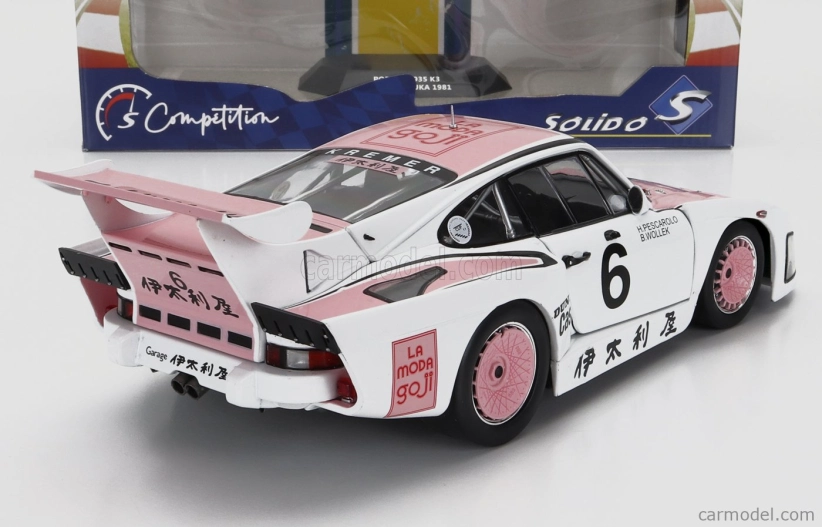 Solido Porsche 935k3 Team Porsche Kremer Racing N 6 Winner 1000km Suzuka 1981 B.wollek - H.pescarolo 1:18 Biela Ružová