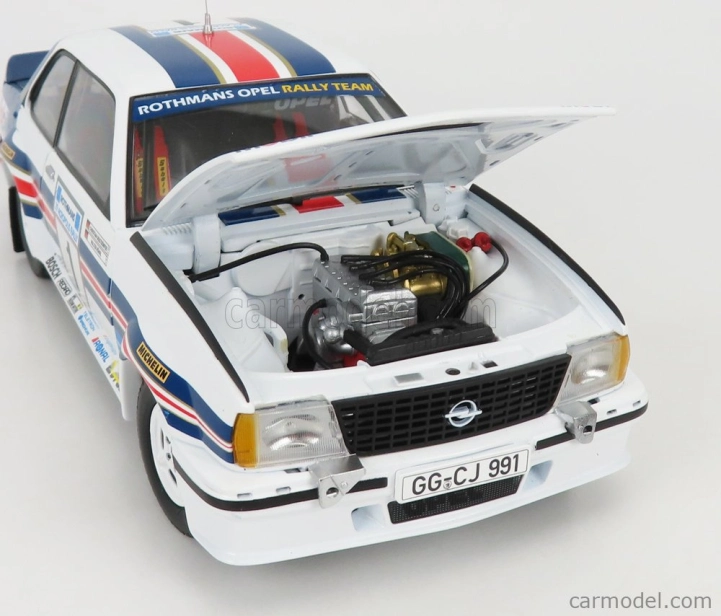 Sun-star Opel Ascona 400 N 1 2nd Rally Acropolis 1982 W.rohrl - C.geistdorfer 1:18 Bílá Modrá Červená