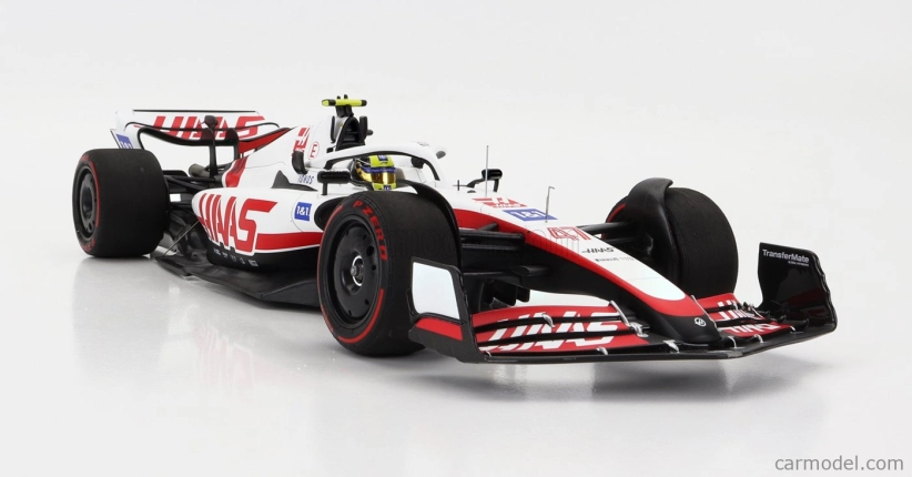 Minichamps Haas F1 Vf-22 Ferrari Team Haas N 47 11th Bahrain Gp 2022 Mick Schumacher 1:18 Biela čierna červená