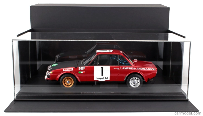 Topmarques Lancia Fulvia Hf 1600 Coupe (night Version) N 1 Winner Rally Du Maroc 1972 Simo Lampinen - Solve Andreasson 1:12 Červená Černá