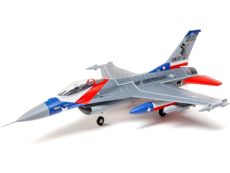 E-flite F-16 Falcon 0.7m SAFE Select BNF Basic