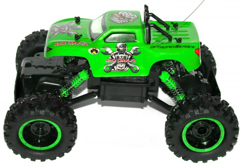 RC auto King Crawler, zelená