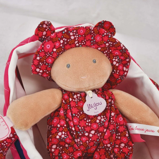 Doudou Julijou Panenka v růžové přenášecí tašce 20 cm