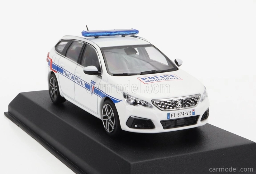 Norev Peugeot 308 Gt Sw Station Wagon Police Municipale 2020 1:43 Biela