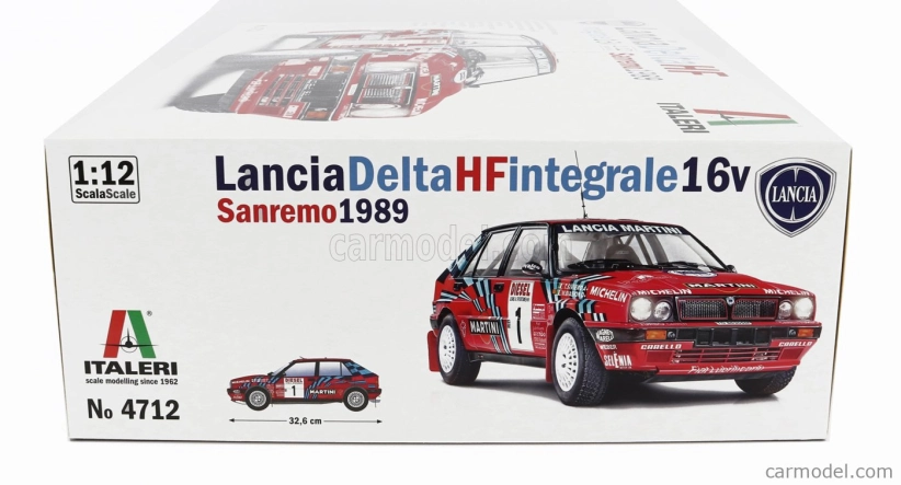 Italeri Lancia Delta Hf Integrale 16v Martini N 1 Víťaz Rally Sanremo 1989 M.biasion - T.siviero + N 5 Rally Sanremo 1989 D.auriol - B.occelli 1:12 /