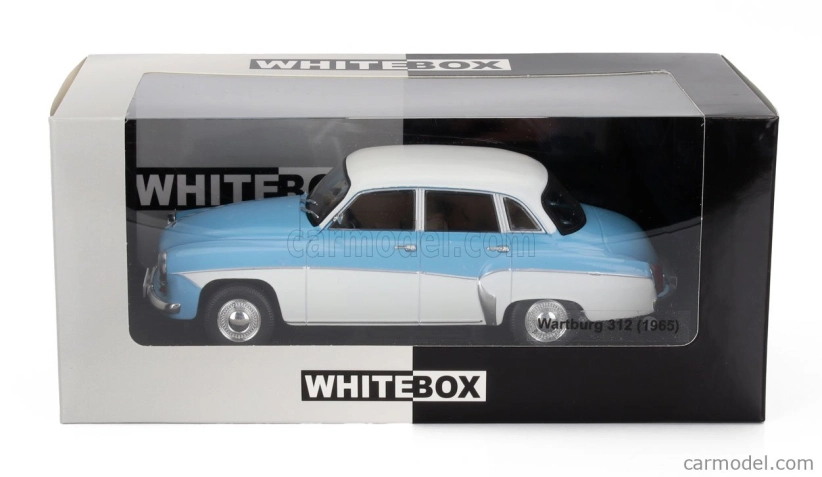 Whitebox Wartburg 312 1965 1:24 Světle Modrá Bílá