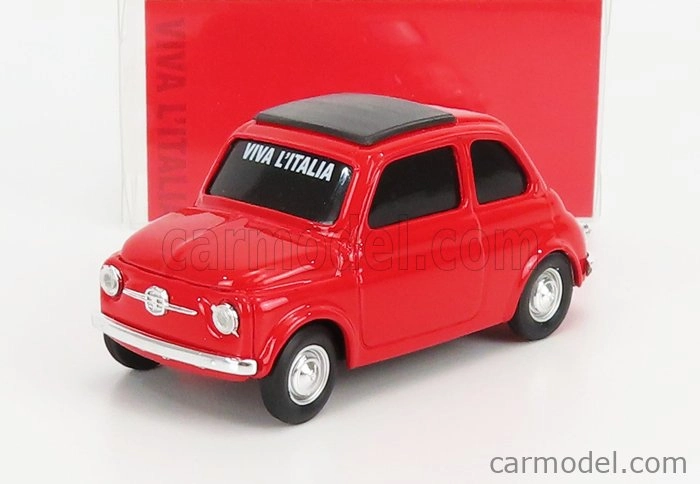 Brumm Fiat 500 1965 - Viva L'italia 150th Anniversario Italia 1861 - 2011 1:43 Red