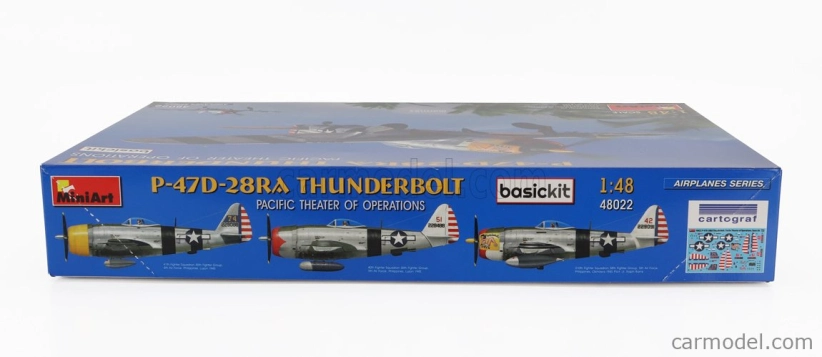 Miniart Thunderbolt P-47d-28ra Airplane Military 1942 1:48 /