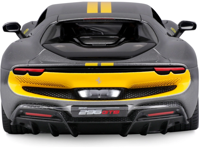 Bburago Ferrari 296 Gtb Assetto Fiorano 2022 1:18 Šedá Žlutá