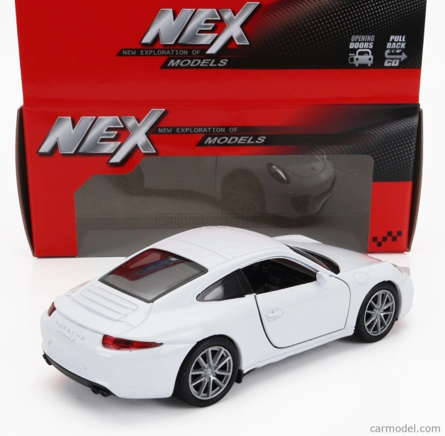 Welly Porsche 911 991 Coupe 2014 1:34 Biela