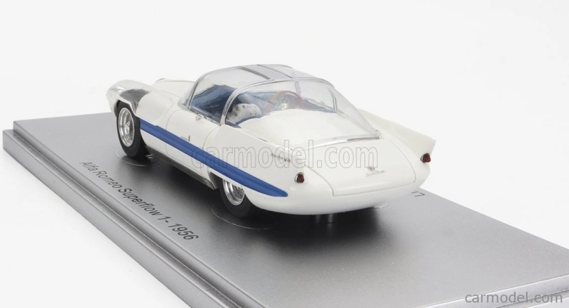 Kess-model Alfa romeo 6c 3000 Superflow I Pininfarina 1956 1:43 White Blue