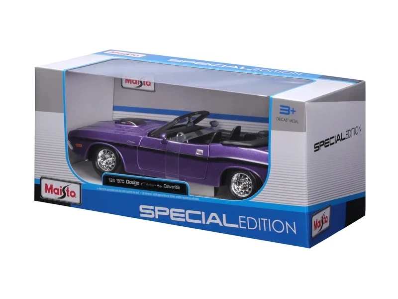 Maistoge Challenger R/T Cabrio 1970 1:24 fialová metalíza