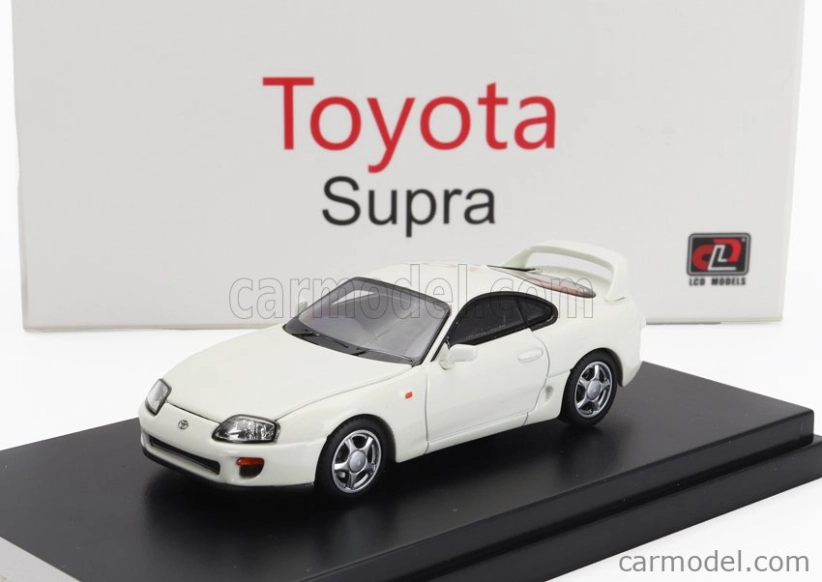 LCD-model Toyota Supra Mkiv (a80) Coupe 1993 - Detaily motora 1:64 Biela
