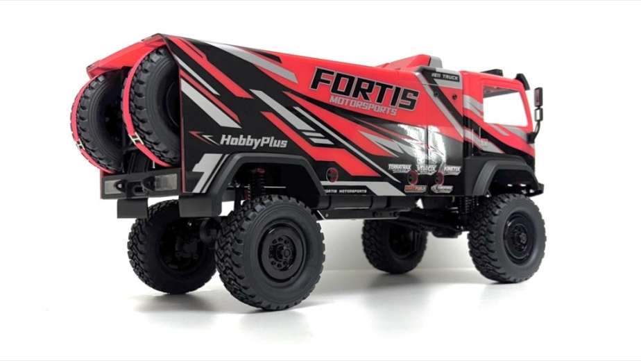 Hobby Plus / Absima DKR-4 Fortis Rally Truck Brushless RTR 1:18 4WD Red