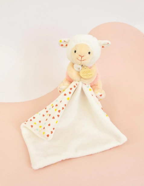 Doudou Plyšová ovečka s dečkou 11 cm