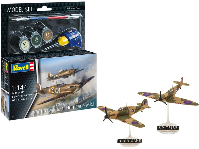 Revell Spitfire Mk.Ia & Hurricane Mk.I (1:144) (súprava)